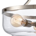thumbnail image 2 of CN320342-Thomas Lighting-3 Light Large Pendant-Brushed Nickel Finish    -Traditional Installation, 2 of 3