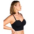 thumbnail image 4 of Sujetador largo sin tirantes HSIA para mujer con soporte antideslizante negro, 4 of 7
