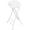 White, variant on OROFULL 24 Inch Tall Folding Stool 1 Pack, Heavy Duty HDPE Portable Bar Stool with Carry Handle & Steel Frame for Indoor Outdoor Use, Black