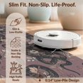 thumbnail image 6 of Design&I 4'x6' Washable Area Rug Vines Botanical Mood Watercolor Pink Border Snake Vintage Gothic Playful for Reading Nook, Bedroom, Pet Friendly & Non-Slip Built-In Grip, 6 of 7