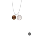 thumbnail image 2 of Delight Jewelry Silvertone Round - Imitation Cat's Eye - Brown - To the World You are a Mother Locket Necklace, 2 of 4