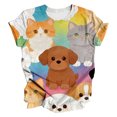 thumbnail image 4 of MEICHEN Spring Cute Animal Print Casual and Comfortable Women's Blouse Summer T Shirts for Women, 4 of 4
