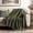Olive Green, variant on EVERGRACE Modern Checkered Chenille Throw Blanket, Soft Cozy Plaid Knitted Blanket for Sofa & Couch, Decorative Knit Throw for Bed and Living Room, Olive Green, 50" x 60"