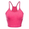 thumbnail image 4 of HOWPAY Full Coverage Bras for Women No Underwire Push up Smooth Wireless Supportive Sports Stretch Pullover Bralettes Comfortable Soft T-Shirt Bra Hot Pink M, 4 of 6