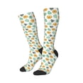 thumbnail image 2 of Balery Tiger Leaves Printed Novelty Socks Men's Women's Crew Socks Sports Socks Knee High Socks Cotton Socks Quirky and Cool Socks, 2 of 9