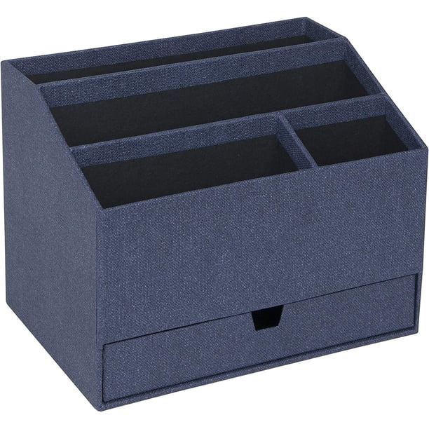 Organizador De Escritorio Bigso Greta | Organizador De Escritorio De Oficina Duradero Para Suministros Y Accesorios De Oficina | Organizador De Escritorio Con 4 Compartimentos Y Cajón Para Organizació