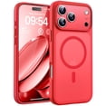 thumbnail image 1 of Funda de teléfono TOCOL para iPhone 17 Pro con protección de cámara completa, color rojo, 1 of 7