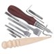 thumbnail image 3 of 1 juego de herramientas de cuero manuales Kit de herramientas de cuero hechas a mano DIY herramienta de costura manual Se, 3 of 6