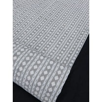 Striped Grey Kantha Quilt Indian Hand Block Print Kantha Grey Striped Quilt Indian Grey bedding throw kantha quilt Grey Quilt Bedspread A And E Textiles House