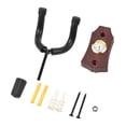 thumbnail image 1 of 2-in-1 Guitar Wall Mount with Hygrometer Humidity Meter Guitar Wall Hanger Stringed Instrument Holder Solid Sturdy Wall Hook Hanger for Guitar Ukulele Mandolin, 1 of 7