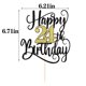 thumbnail image 5 of Decoración Para Tarta De Feliz Cumpleaños Número 24, Decoración Para Tarta De Fiesta De 24 Cumpleaños (Destellos Negros Y Dorados 24), 5 of 5