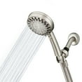 thumbnail image 2 of 6-Spray Patterns 4.5 In. Single Wall Mount Adjustable Handheld Shower Head In Brushed Nickel, 2 of 11