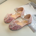 thumbnail image 4 of EnJoCho Kids Baby Girls Pearl Shoes Bling Bowknot Shoes Single Princess Shoes Sandals Dancing Shoes Toddler Kids Fashion Indoor Outdoor Shoes Baby Unisex Sports Shoes, 4 of 9