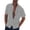 Grey, variant on Men's Short Sleeve Tshirts Cotton Lapel Button Down Graphic Lapels Shirts Classic Breathable Tees Lapel Button Tops
