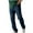 Dark Blue, variant on Diufon Men's Denim Pants Trendy Straight Leg Loose Jeans Pants Elastic Waist Streetwear Trousers with Pockets
