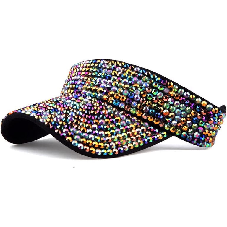 Yoyauz Glitter Visor Shiny Rhinestones Sport Golf Adjustable  display picture 1