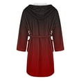 thumbnail image 4 of Gifts for Women Robes for Women Fluffy House Coat Oversized Kimono Women's Sleepwear Spa Womens Bathrobe Wine, 4 of 4