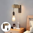 thumbnail image 4 of Lámpara de pared Yuyangstore Aplique de estilo rústico industrial con interruptor, 4 of 8