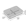 thumbnail image 4 of Qiweii 6-In-1 Kitchen Scallion Storage Box, Reusable Refrigerator Fruit Food Fresh-Keeping Drain Box, Multi Compartment Food Container (1 Set), 4 of 6