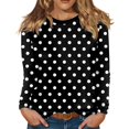 thumbnail image 2 of Womens Long Sleeve Shirts Basic 2026 Fashion Casual Loose Tops Shirts Chic Spring Fall Trendy Shirts, 2 of 4
