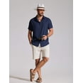 thumbnail image 6 of COOFANDY Mens Summer Shirts Short Sleeve Button Up Shirt Regular Fit Tropical Holiday Shirts, 6 of 6