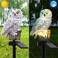 thumbnail image 6 of Owl Garden Stake, Solar Lights Outdoor Decorative Resin Owl Solar LED Lights with Stick for Garden Lawn Pathway Yard Decorations, 6 of 8