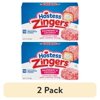 (2 pack) Hostess Zingers Snack Cakes, Raspberry Artificially Flavored Cake, 13.4 oz Box (10 Snack Cakes)