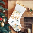 thumbnail image 2 of Coolnut Watercolor Flower Pumpkin Christmas Stockings, Personalized Large Christmas Stocking, Cute Snowflake Stockings 18" Xmas Stocking for Xmas Decorations Xmas Gifts, 2 of 7