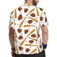 thumbnail image 2 of Wukai Baseball Sport Print Men's Short-Sleeved Mesh T-Shirt,Quick-Dry Short Sleeve Workout T-Shirt-, 2 of 8
