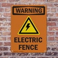 thumbnail image 4 of (2 Pack) Electric Fence With Symbol OSHA Warning Sign 18 Inch X 24 Inch Plastic Sign, Weather Resistant, UV Protected for Workplace, Business, and Construction Site, Made in the USA, 4 of 8