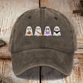 thumbnail image 1 of Ladies' Hard Top Baseball Cap High Top Big Head Circumference Cap Solid Color Hat Black Color Small Face Baseball Caps hats for men Brown, 1 of 3