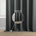 thumbnail image 4 of Half Price Drapes Anchor Grey Faux Linen Room Darkening Curtains for Bedroom(1 Panel),50W X 96L, 4 of 10