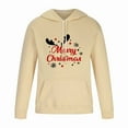 thumbnail image 3 of Sudadera con capucha para hombre, informal, con estampado navideño, de manga larga, tipo blusa, 3 of 5