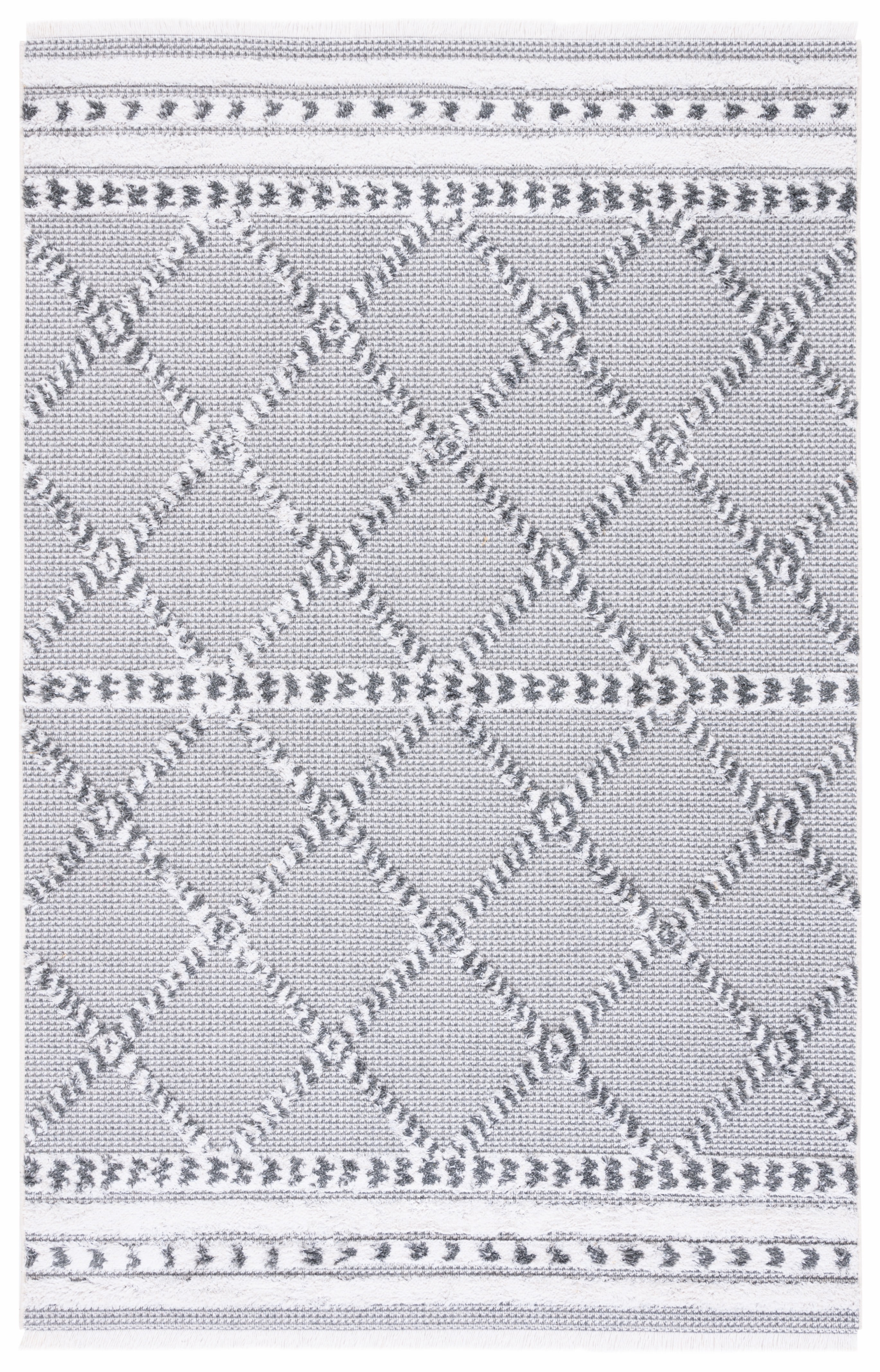 SAFAVIEH Augustine Reannon Geometric Area Rug, Gray/Ivory, 8' x 10'