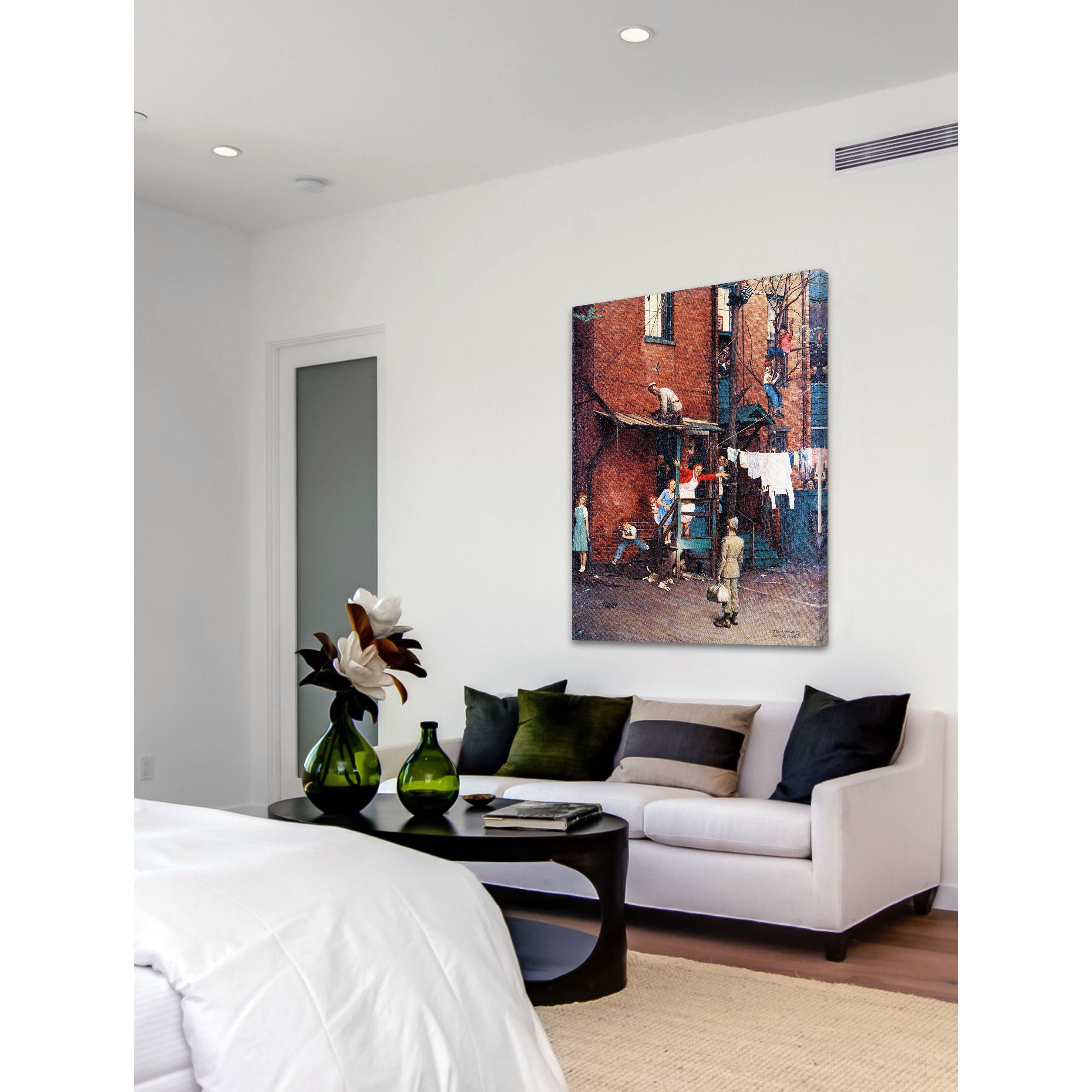 Marmont Hill "Homecoming G.I." by Norman Rockwell Painting Print on Canvas