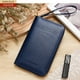 thumbnail image 3 of Cartera de viaje para pasaporte | Organizador de documentos de cuero multifuncional | Bloqueo RFID | Diseño delgado e impermeable con múltiples compartimentos para tarjetas, billetes y efectivo |, 3 of 7