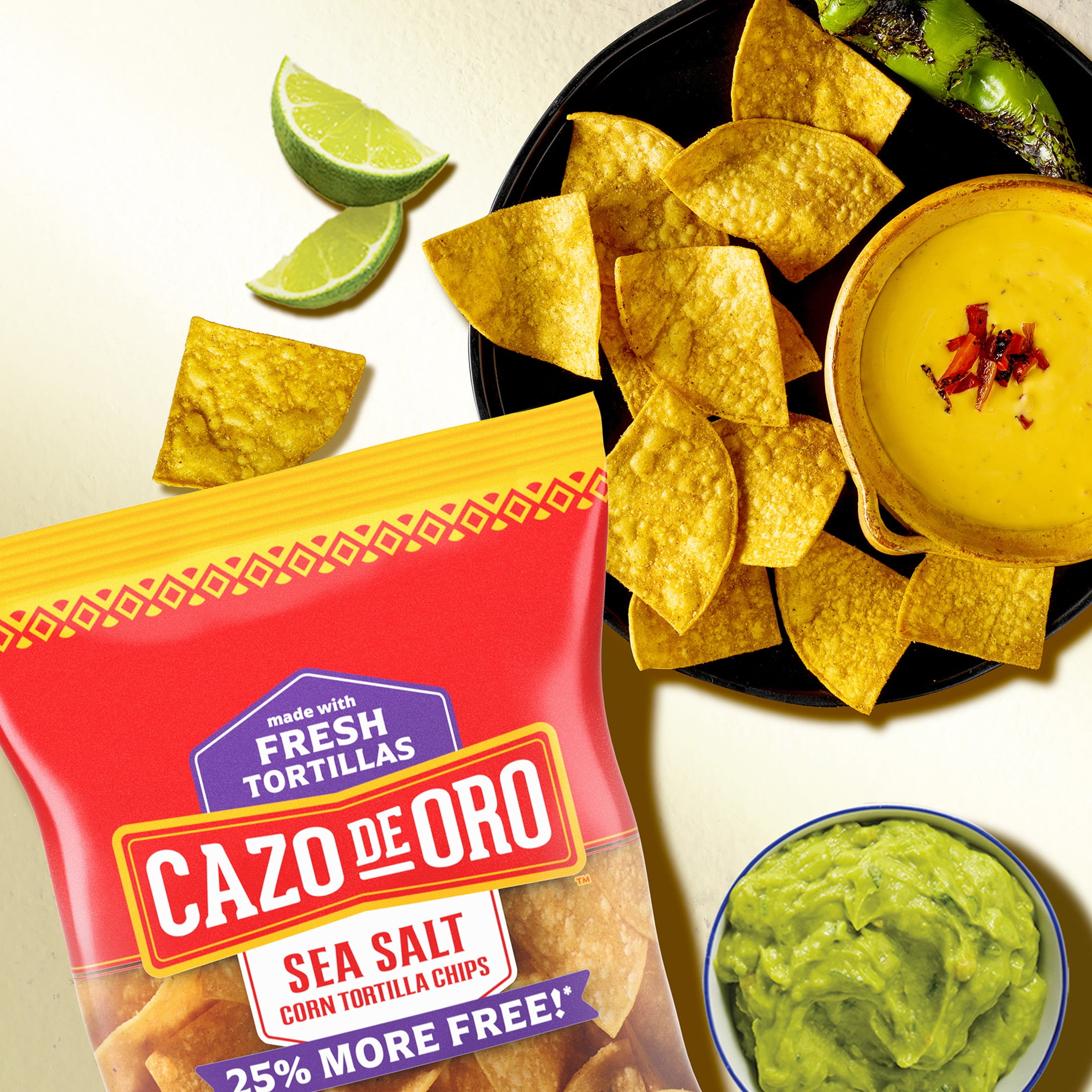 Cazo de Oro Sea Salt Corn Tortilla Chips, 14 oz Bag