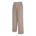 thumbnail image 5 of Men's Casual Linen Pants Loose Straight Leg Yoga Beach Summer Long Pants, 5 of 9