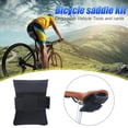 thumbnail image 5 of Bolsa de sillín de bicicleta Cojín de asiento de bicicleta plegable Juego de herramientas Bolsa de ciclismo (Negro), 5 of 5