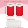 thumbnail image 3 of Christmas Horse Leg Wraps Set Of 4 Festive Holiday Trim Decorations, 3 of 9