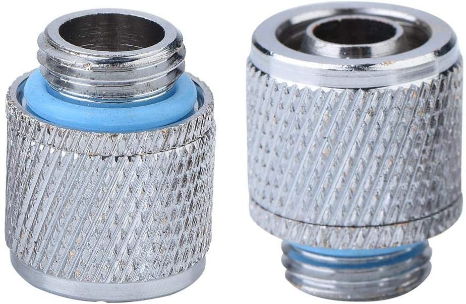 PC Water Cooling Fittings, ASHATA 2PCS G1/4 2 Points Soft Tube