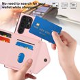 thumbnail image 5 of Checkered Leather Multi-Card Slot Crossbody Wallet Case For Samsung Galaxy S24,iPhone 16 Pro Max, 5 of 5