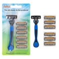thumbnail image 1 of Clean sharp three-layer razor blade old-fashioned razor razor men's razor blade 6 blades, 1 of 1