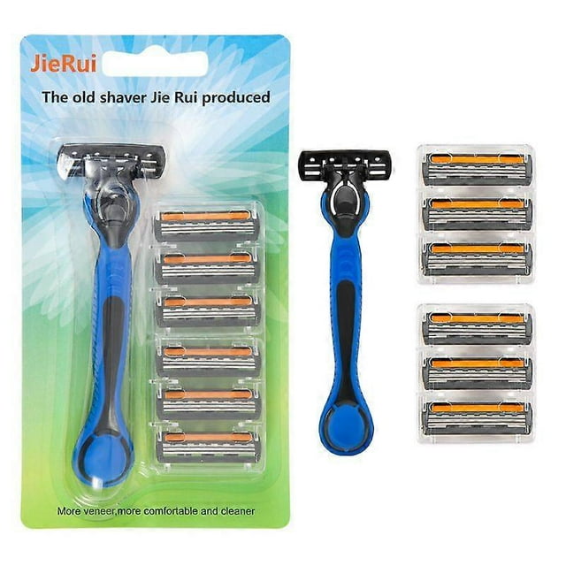 Clean sharp three-layer razor blade old-fashioned razor razor men's razor blade 6 blades