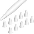 thumbnail image 1 of [10 Pack] Pencil Tips Cover Fit iPad Pencil, Compatible with Apple Pencil 1st Gen/Pencil 2nd Generation, Pen Nibs Cover for Drawing Writing Anti-Slip Silicone Lightweight Protective Case, White, 1 of 6