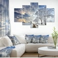 thumbnail image 1 of Cloudscape in White Winter Terrain - Landscape Canvas Art Print, 1 of 3