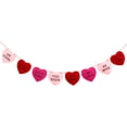 thumbnail image 1 of 1pc Valentine's Day Party Hanging Banner Romantic Heart-shaped Hanging Bunting, 1 of 8