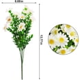 thumbnail image 2 of 6 Bundles Daisies Artificial Flowers Fake Colorful Daisy Plant UV Resistant Greenery Shrubs Plants for Indoor Outdoor Hanging Planter Home Garden Wedding Porch Window Decor, 2 of 7