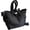 Black, variant on Women Messenger Bag Preppy Book Bag Nylon Shoulder Bag Commuter Handbag Women Travel Bag