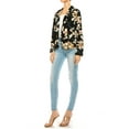 thumbnail image 2 of Women's Casual Print Fitted Open Front Long Sleeves Office Blazer Jacket, 2 of 6